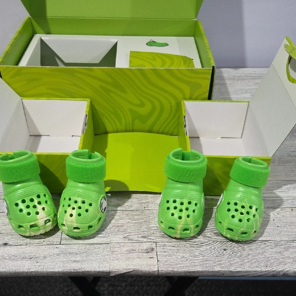 Barkbox CROCS MEDIUM Lime Green For DOGS